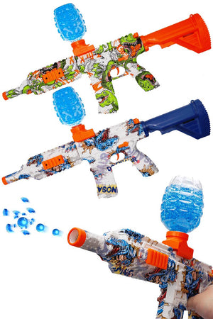 M416 Rifle Dino Print Electric Gel Ball Blaster Shooter Gun