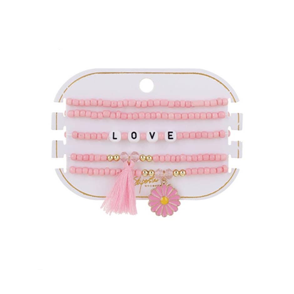 Love Beaded Bracelet Set