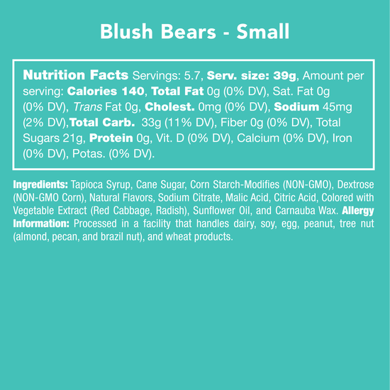 Blush Bears Candy Fruit Gummies