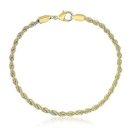 Gold Twist Rope Anklet