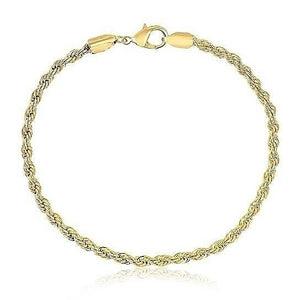 Gold Twist Rope Anklet