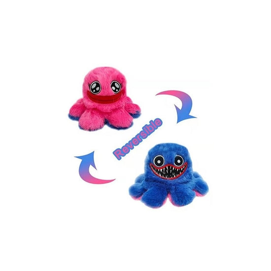 Reversible Monster Octopus Plush Doll