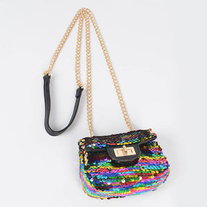 Multi-Color Sequins Mini Crossbody