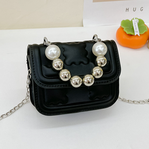 Mini Black Pearl Crossbody Bag