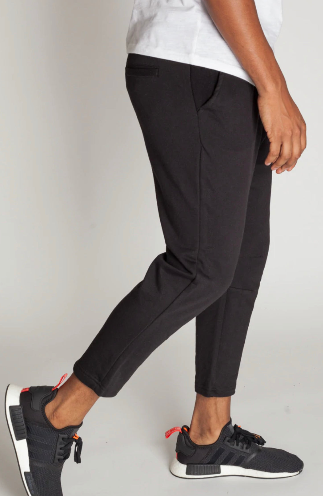 Men's Cropped Sweats -Black