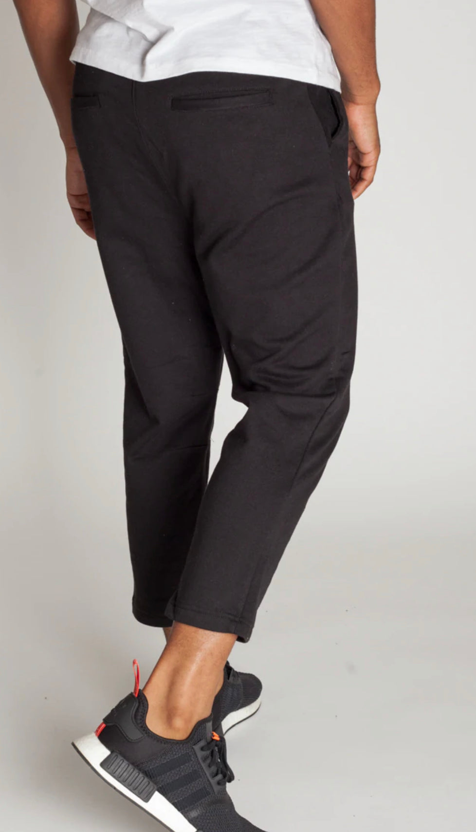 Men's Cropped Sweats -Black