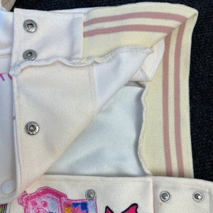 Pink Burn Book Varsity Jacket Pink