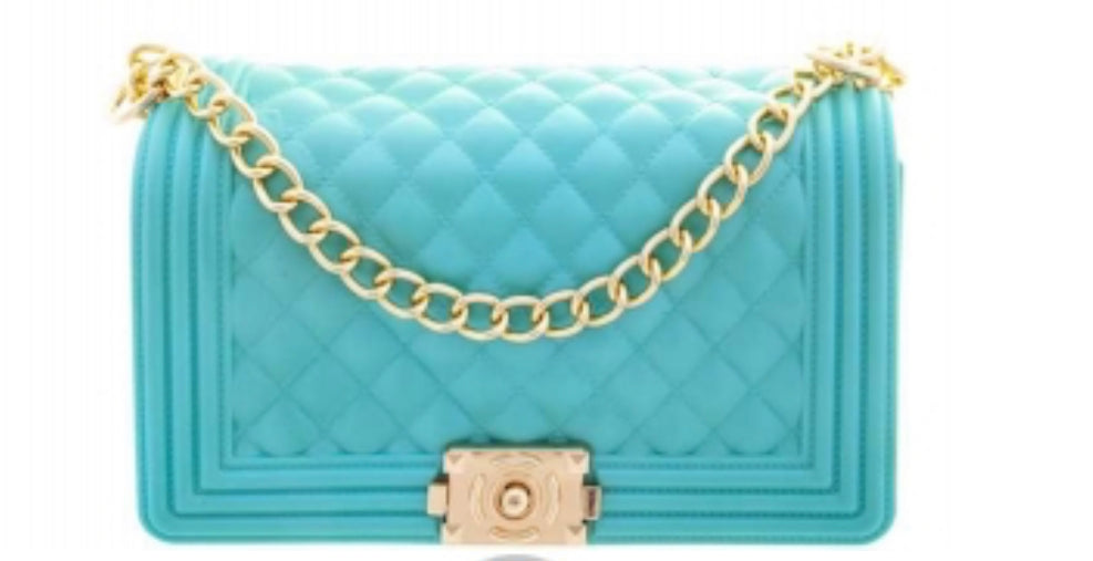 Light Green Jelly Quilted Shoulder Crossbody