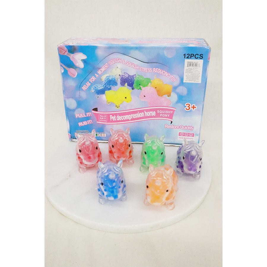 Gel Bead Unicorn Squeeze Toy