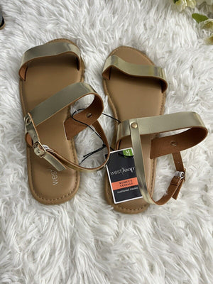 Gold Strap Sandals