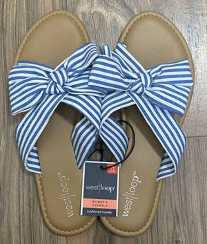 Stripe Bow Sandal