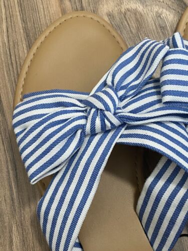 Stripe Bow Sandal