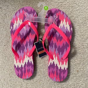 Pink Zig Zag Flip Flop