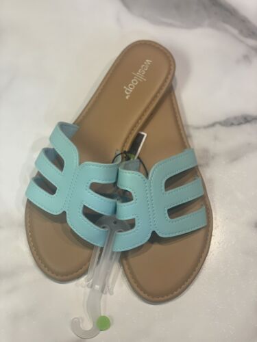 Turquoise Cushioned Sandals