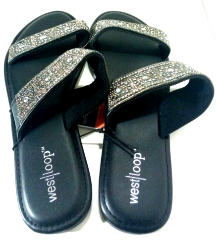 Black Double Strap Sandals