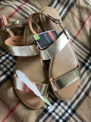 Gold Strap Sandals