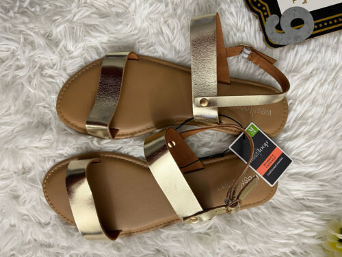 Gold Strap Sandals