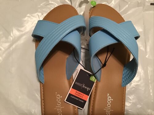 Women’s  Criss Cross Light Blue Sandals